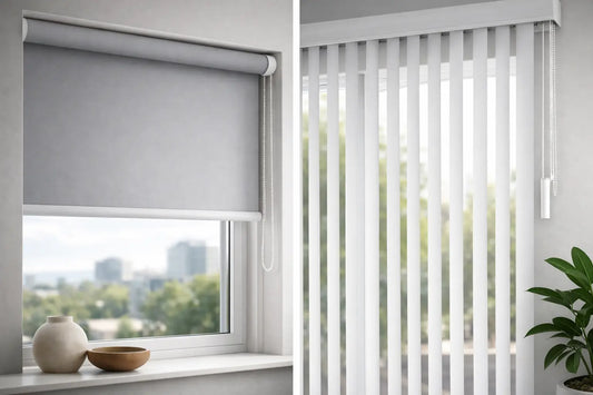 Roller Blinds vs Vertical Blinds