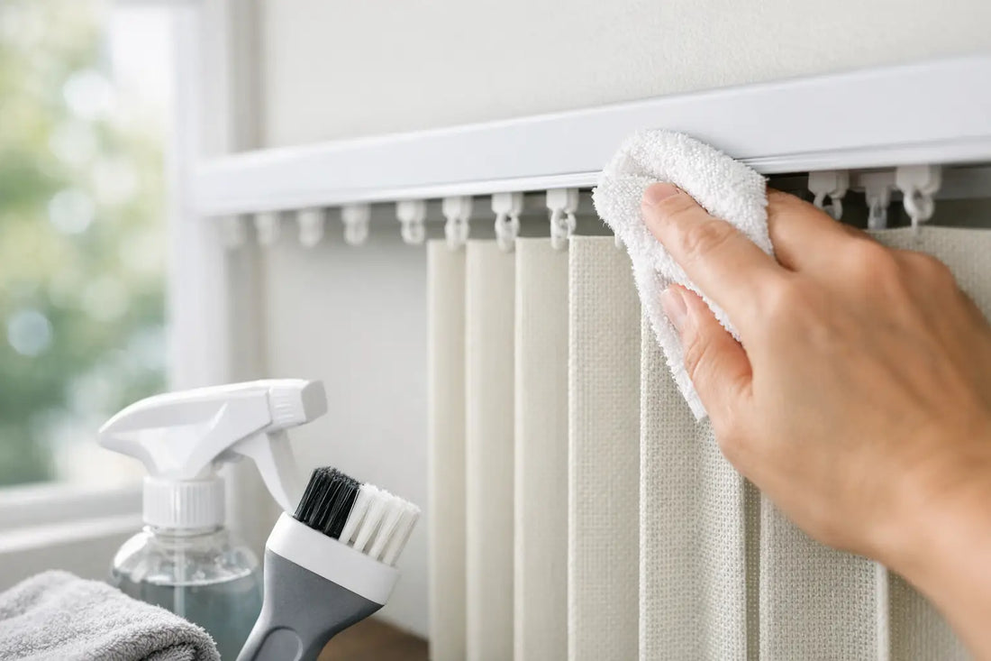 How to Clean Vertical Blind Tracks Properly