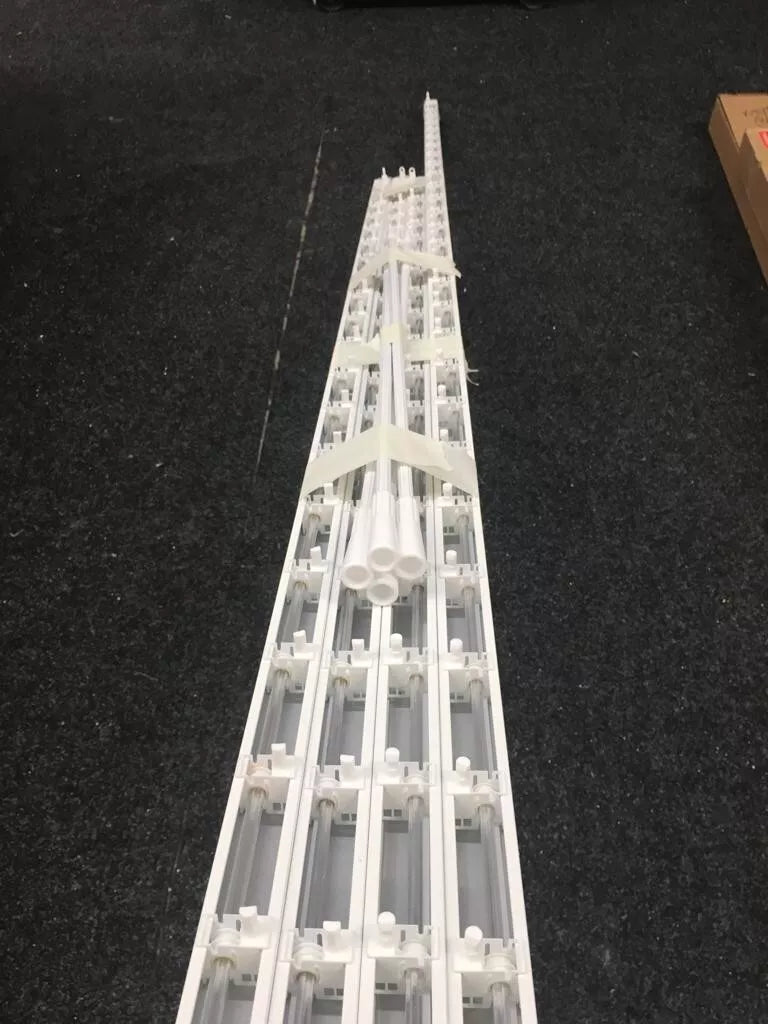 HEADRAIL TRACKS MADE TO MEASURE 3.5"(89MM) WHITE METAL - Queen Blinds ltd