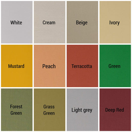 MULTICOLOURED MADE TO MEASURE PLAIN VERTICAL BLIND REPLACEMENT SLATS 3.5"(89MM) - Queen Blinds ltd